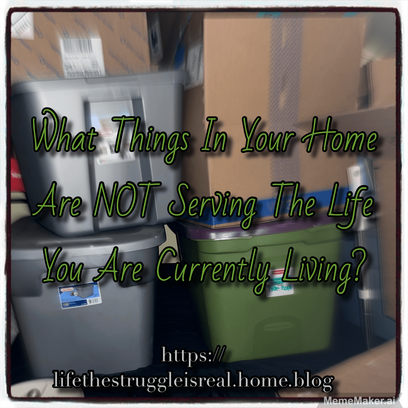 What things in your home are NOT serving the life you are currently living?